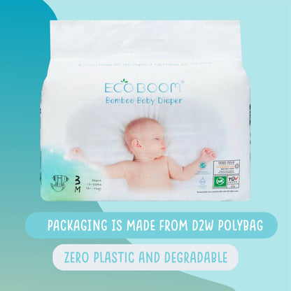 Bamboo Baby Nappies Pack of 34 - New-born - Eco Green Living