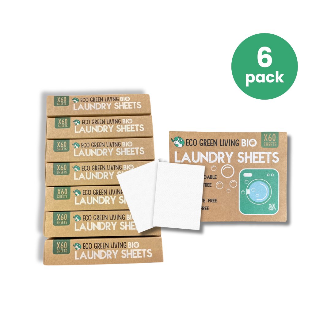 Biodegradable Hypoallergenic Laundry Sheets Bundle (6 packs) - Eco Green Living