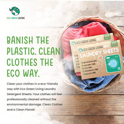 Biodegradable Hypoallergenic Laundry Sheets Bundle (6 packs) - Eco Green Living