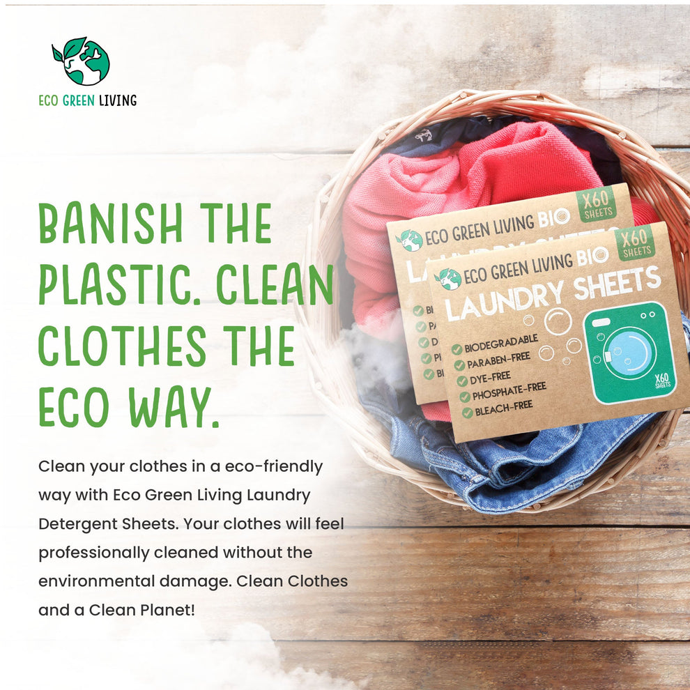 Biodegradable Hypoallergenic Laundry Sheets Bundle (6 packs) EcoGreenLiving