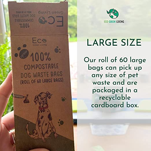 Compostable Dog Poop Bags Subscription- 3 Boxes of 60 Bags - Eco Green Living