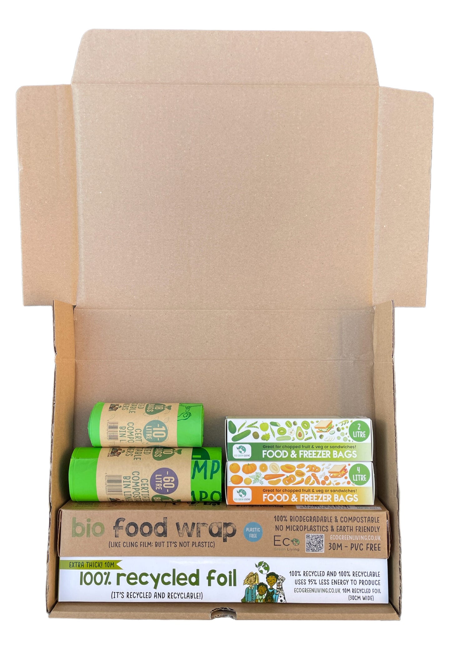 Eco Kitchen Swap-Out Pack Subscription - 10L and 60L Bags, Food and Freezer Bags - Eco Green Living
