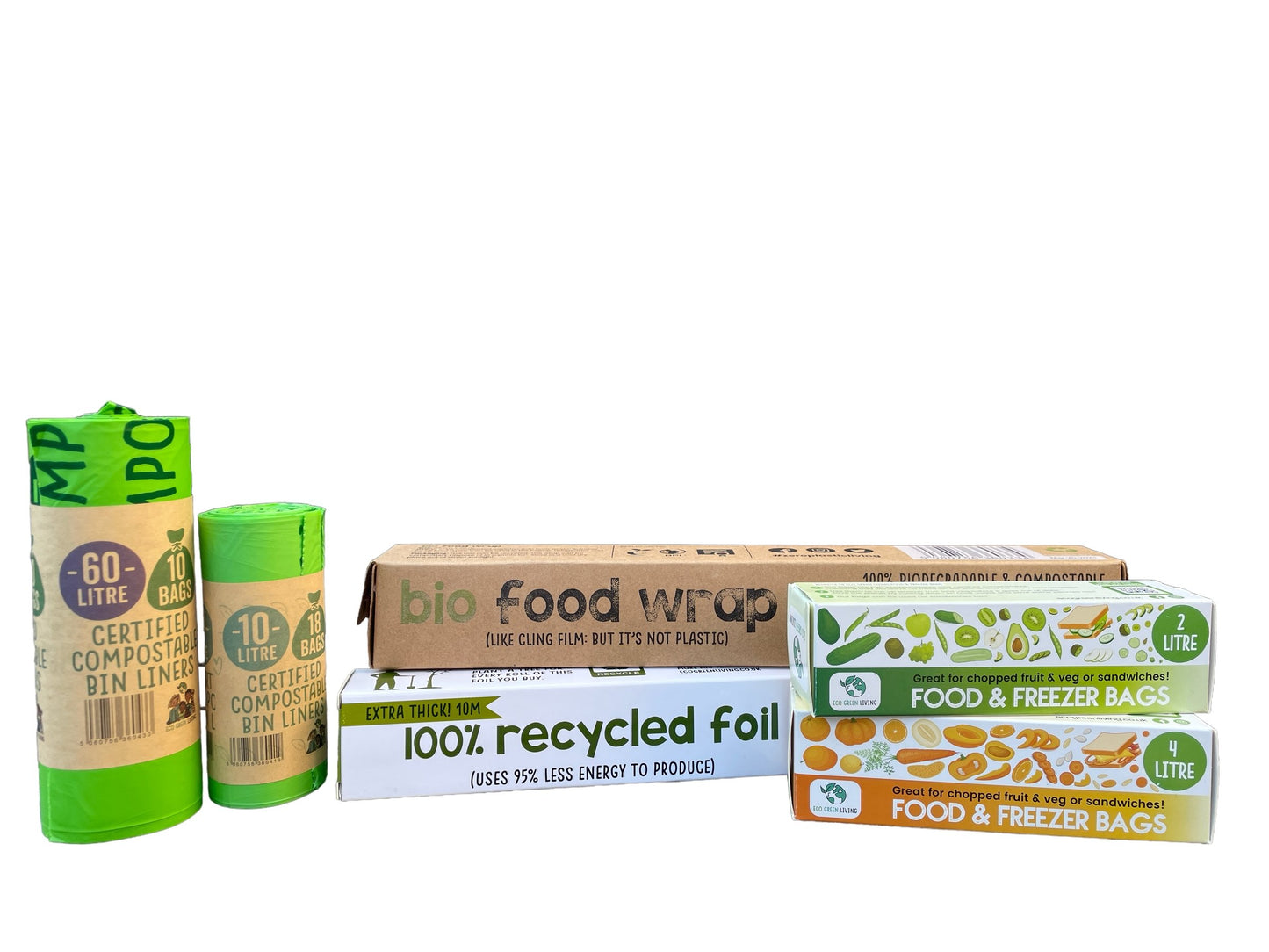 Eco Kitchen Swap-Out Pack Subscription - 10L and 60L Bags, Food and Freezer Bags - Eco Green Living