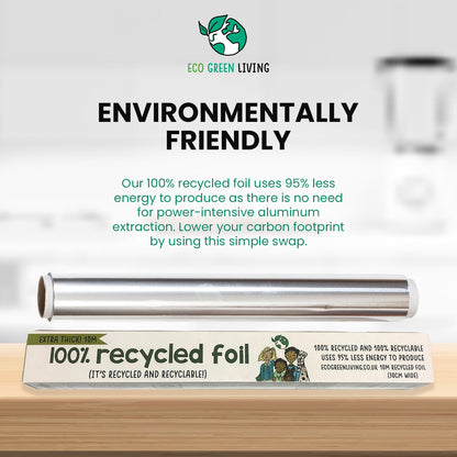 Tin Foil - 100% Recycled - 30cm x 10m - Eco Green Living